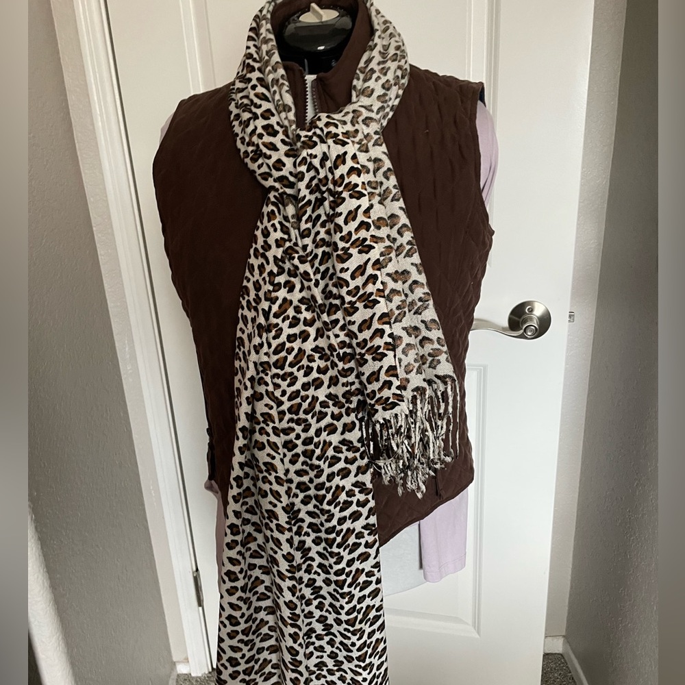 Brown cotton vest